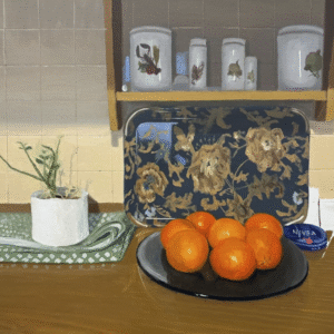 Bodegón de naranjas